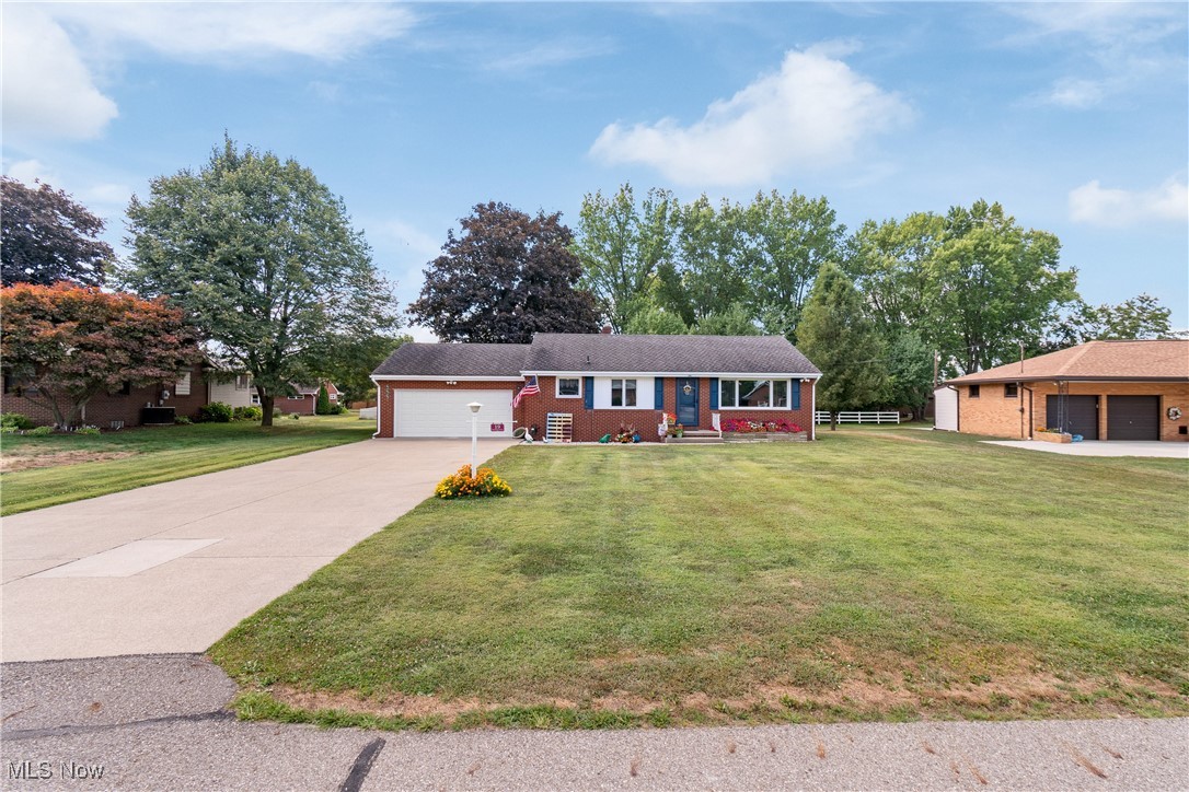 Welcome to this beautifully updated three-bedroom ranch, where modern comfort meets classic charm! As you enter the home, you are greeted with an abundance of natural lighting with the updated vinyl windows. High endurance LVT flooring and neutral paint throughout create an open, timeless feel. The kitchen has been nicely updated and boasts stunning flex quartz countertops, soft close cabinets, tile backsplash and sleek stainless steel appliances, all seamlessly blending style and functionality. All bedrooms are on the main level with original hardwood floors. The third bedroom is currently being used as first floor laundry, but could easily be converted back to the basement. The main bathroom has been tastefully updated to include a walk in shower and newer vanity. (Bathroom sink currently being replaced) The partially finished basement holds additional sq ft and is great for entertaining with wet bar area, tub/shower and toilet, glass block windows and plenty of storage. Continue outside to enjoy the concrete patio overlooking the spacious backyard, ideal for entertaining or relaxing in the sun. Don't miss the opportunity to make this lovely ranch your own!