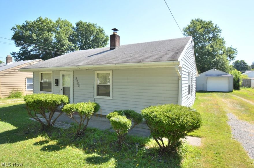 True one floor living with no steps.  The main level of this Boardman home plays host to a spacious living room with gas fireplace, eat in kitchen, 2 bedrooms, a full bath, and laundry room.  Exterior features include vinyl siding, a covered rear patio and detached 1.5 car garage.  Call today.