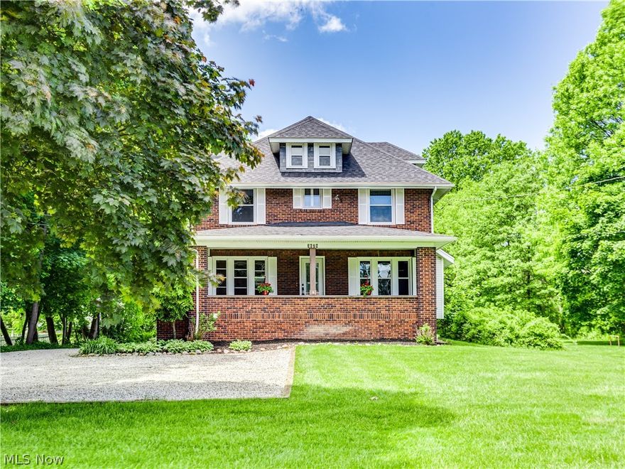 Charming Colonial in excellent condition located on the business/residential section of Darrow Rd between Graham and Kent Roads. Currently used as a single family home next door to the Marcs Plaza situated on a large lot that's .7 acre One of the few remaining homes in the  Historic Stow Residential/Business section with zoning that gives the flexibility to operate as a home or with a business in home or strictly as  a business. Welcoming large front porch leads to a leaded glass door & vestibule entry. Beautiful  natural wood trim throughout. Formal living room with hardwood floors and fireplace, formal dining room with beveled glass french doors, hardwood floors and a window seat . Both rooms with large windows and natural light! The living room also has beveled glass french doors that lead to the first floor office or den and 1/2 bath. Spacious eat in kitchen with maple cabinets and french doors to the deck porch overlooking the big backyard. The second floor offers 4 bedrooms, walk