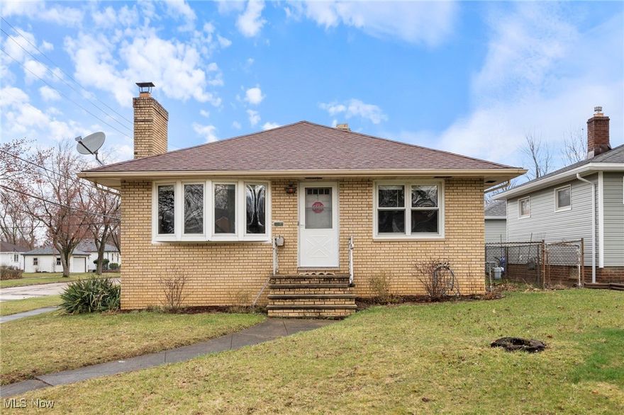 Great location with this all brick ranch with attached 2 car garage and fully fenced yard. This one will need your finishing touches and cosmetic updates to make it your own. Hardwood floors, wood burning fireplace.  Furnace and A/C 4 yrs old. Rec room, 4th bedroom and 2nd full bath in basement plus plenty of storage.