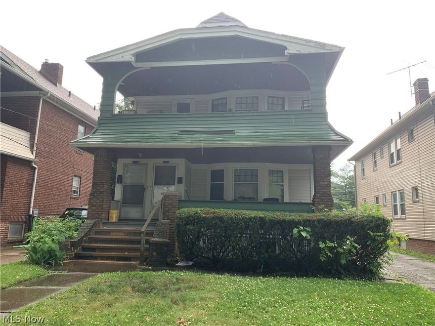 Priced to sell traditional Larchmere double. One newer furnace, glass block windows, and updated electrical. Units have natural woodwork and formal dining rooms. Close to Historical Larchmere district, Shaker Square, and University Circle. New construction is right at the corner. Price reflects as-is. Comparable properties are selling much higher. Get in on this great investment today!