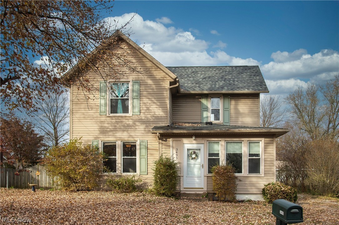This lovely home built in 1873 located in the Green school district has so much to offer. As you enter through the front door you enter the four season room. This carpeted room is very cozy with carpet and baseboard heating making it a perfect room for those cold winter nights. Directly off of the four season room is the dining room which offers crown moulding and original built in cabinets. The first floor also offers a living room and the master bedroom all with the original hardwood floors. The large kitchen offers a gas range and plenty of cabinets for all of your kitchen storage needs. Off of the kitchen there is also a large mudroom that includes built ins and a side door. The upstairs features a full bathroom and two very large carpeted bedrooms. The entire home also offers a high efficiency furnace, central air. and tall ceilings The fenced in backyard has a brick fire pit, a concrete patio, and two sheds! Book your private showing today, this home will not last long.