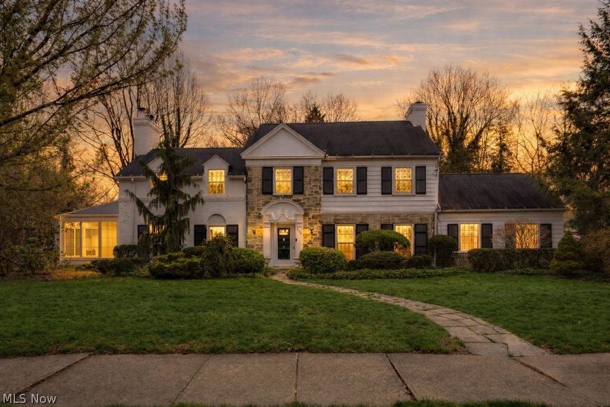 Classic West Akron charm shines throughout this beautiful traditional Colonial, tucked away on a quiet, desirable street. Hardwood floors run throughout, complemented by charming original tile baths. The updated eat in kitchen offers tons of storage. Large back den addition featuring walls of windows and abundant natural light, perfect for your plants! A wet bar anchors this space and offers additional opportunities for relaxing or entertaining. Finished 3rd floor makes for a perfect teen retreat or office. Enjoy a large yard, covered back patio, and the rare convenience of two two-car garage, offering covered parking for 4! Updated Windows, boiler (2019), two AC units and family room furnace(2022). A truly special home blending character, space, and location.