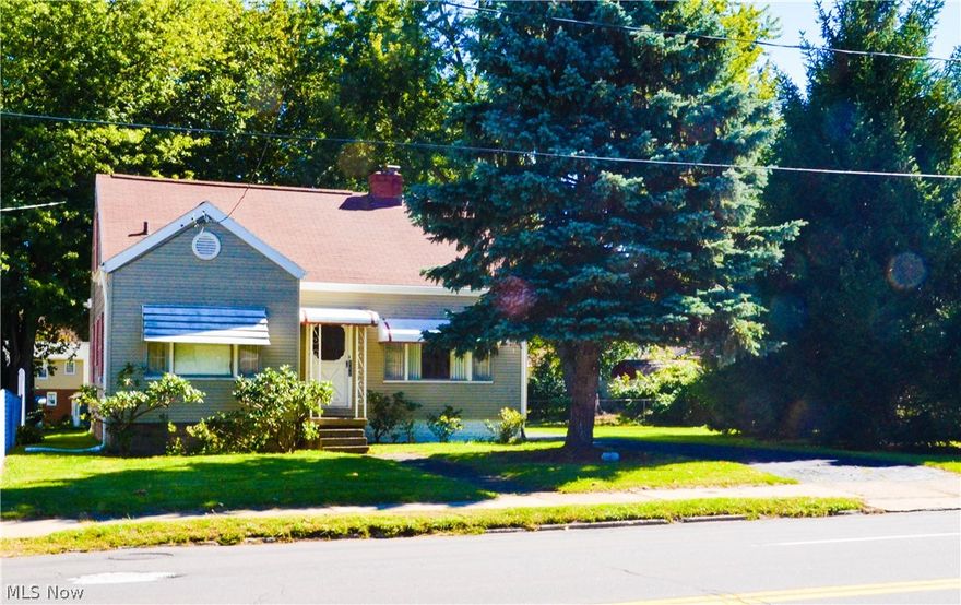 Nice Cape Cod with a great yard on a double lot, one 50'x190' and the 2nd, 50'x145' for a total of .38 acres in the heart of Ellet! This spacious city lot also features a 2 1/2 car garage and is partially fenced in. Great starter home with 3 bedrooms, a dining room and a living room with a gas fireplace. Reasonably priced so you'll have instant equity. Don't wait, this one will sell fast! Taxes include assessments for street lighting and street sweeping.