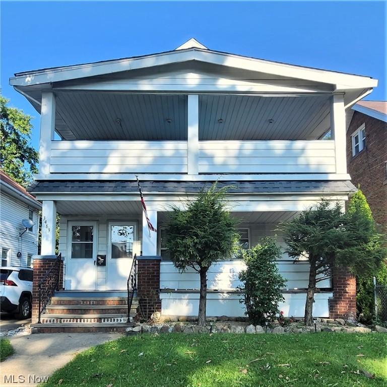 Here is your chance to add this really nice cozy multi-family home to your portfolio, or occupy it yourself. Each unit offers 2 nice size bedrooms, a kitchen with ample counter space, appliances that stay in both units, 1 bath, a large dining area, built-ins, a living room, a large front porch, and a small back porch. The washer and dryer belong to the tenants and do not stay.
Vinyl windows throughout and glass block in the basement. The basement has a laundry area, a work room/exercise or storage area, and a 1/2 bath, plumbed for a shower. The walk-up attic offers great space/storage. The backyard is fenced. Separate utilities. New roof 2023 complete tear off. One newer HWT and furnace. 2 car garage, fenced yard. Showings 11:30 to 5:30 p.m. Monday-Friday and 11:00 am -6:30 pm Saturdays and Sundays. No overlapping appointments