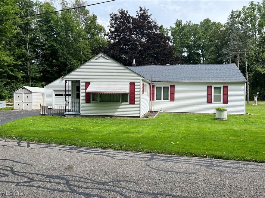 You're going to love the serene location this 2 bedroom ranch has to offer! Sitting on a 1/2 acre lot that overlooks a wooded, private outdoor club to the North and the Ashtabula River to the South, this home is nestled in between and is set on a low traffic street with abundant wildlife all around! Inside you'll enjoy the large living room, wood floors under the carpet in some rooms, attached and heated 28 x 13 garage plus a 12 x 11 heated workshop. 2 outbuildings, paved drive and newer roof. Close to the former Stevens Rd Ford area and also Brant's Apple Orchard. Don't let this one slip past you without taking a look.