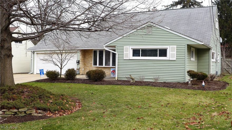 A very nice bungalow with space galore. A master bedroom that rivals more expensive homes with access to the main bath with large jacuzzi, Spacious updated kitchen with tons of cabinets and all the appliances with pantry space galore. It abuts a family room/dining area with fireplace stove that throws off a bunch of heat. Think you will miss a basement? Think again, because with a 21x15 utility area that houses washer and dryer and a lot of extra space for storage you won't miss a thing. Spacious brick patio ideal for large family gatherings. Fenced in yard to corral the kids and dogs, too. This is a well cared for home with more than enough space at an affordable price.