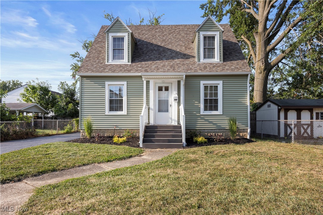 Stunning renovation with an updated modern appeal! SO many BIG TICKET items have been recently replaced such as the roof, siding, windows and the furnace and central air! This home has great curb appeal with classic cape cod style. Nestled on an extra deep 145' homesite with a spacious 2 car detached garage and a deck! Blacktop recently re-sealed and plenty of parking space. Enter a beautifully appointed interior with modern LVP wood floors throughout the main level. Neutral tones and freshly paint throughout! There is a first floor bedroom that would work well as an office or den! Renovated full bathroom on the first floor with a beautfully designed tile surround. Impressive and stylish kitchen is recently remodeled complete with white cupboards, stainless steel appliances and quartz countertops! Basement is mostly finished with a rec room and a crisp and clean laundry space! Updated interior drain and plumbing line too! Upstairs you'll find an additional two nice sized bedrooms! Move in and enjoy all the meticulous details and improvements this place has to offer!