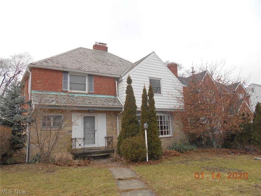 What an opportunity for this huge brick home in University Heights.  This home features 2,593 square feet of living space with very large bedrooms 2.5 bathrooms and a partially finished basement.  This home has a large living room and dining room with hardwood floors and fireplace.  There is also a two car attached garage and an enclosed porch in the backyard.  The seller makes no representations or warranties about the condition of this home and it is to be sold in as is condition.  The buyer is responsible to assume all University Heights point of sale violations.  ** Multiple Offers ** Highest and Best due on January 27th by 9am **