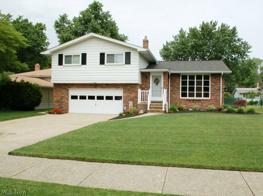 Pride of Ownership! Rare find - Located in beautiful Fairview Park,Ohio. Split Level with full basement directly across from Metroparks. Updated kitchen with granite and all appliances. Updated baths.  Spacious room sizes, almost all have hardwood floors under carpet. Master Bedroom is large enough for a king size bed and furniture! Newer majors - Furnace/A/C - Roof (torn off). Vinyl windows with tilt feature. Outstanding rear yard  landscaped and private! You will love the covered patio. One owner home for over 40 yrs and constantly updated. Be first drive by and call lister directly.