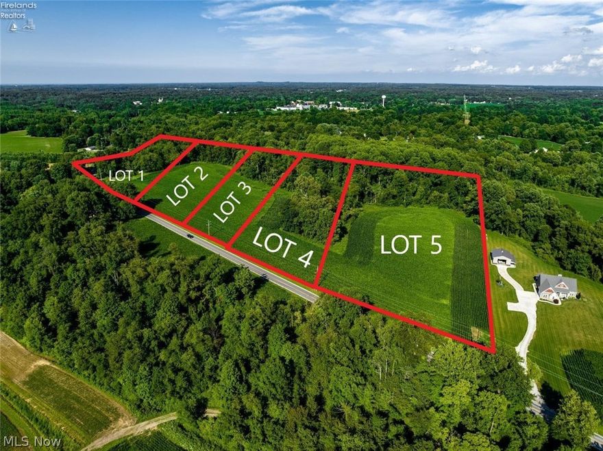 LOT #5
Here's your opportunity to build your dream home on this gorgeous 6 acre lot in Milan Township, only minutes from Milan and Norwalk! With almost 400' of road frontage and a pristine wooded backdrop, this site is a prime opportunity! Don't miss out! Subject to completion of survey and lot split. Buyer responsible for septic permit/approvals. Protective Covenants included for buyer and seller benefit. (Water = Rural, At Road) (Sewer = Buyer Responsible)
