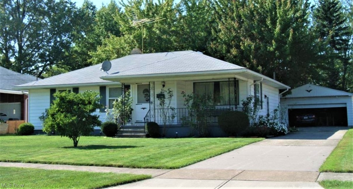 Don't miss this quality ranch! You'll love the location! It's in a quiet neighborhood on a dead end street on Lorain's west side. This hard to find, quality built ranch has 3 bedrooms, one bath up and one bath in the full, partially finished basement. The living room is a very comfortably sized space. The property has an eat in kitchen with plenty of cupboards. The home features some built in dressers and other features of a quality home, like hardwood floors. The yard is very attractive and pretty big, about a quarter of an acre. A 2-car detached garage, gas heat, central air and a whole house fan are some more features. Make sure you call on this one right away! It's here today but will be gone tomorrow.