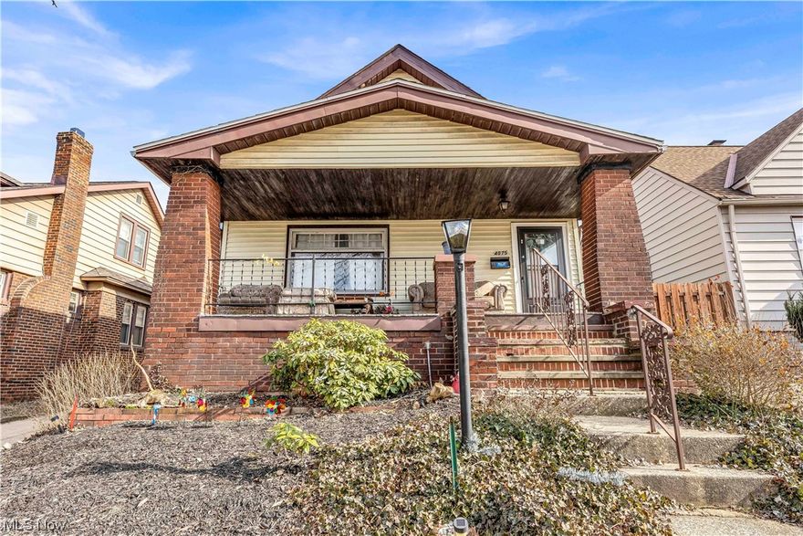 Single-family cape-cod home. This home has 4 bedrooms and 1 full bathroom.  Currently occupied renting for $1260 per month with a 12-month lease that expires 9/1/2024. 2 bedrooms on the main floor and 2 bedrooms upstairs. The full basement has a laundry area and room for storage. There is a large covered front porch, back deck and detached 2-car garage. With easy highway access this is near food, shopping and public transit.