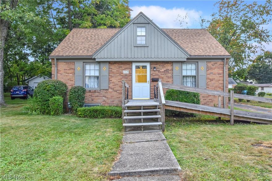 Very comfortable Brick Ranch Move in Condition  Home!
Newly carpeted and painted thru out. Updated Kitchen * Remolded Bathroom with a Two Seated Shower *
This is a must see call for a private showing. Possession Time of Transfer
Handicap ramp can be removed
