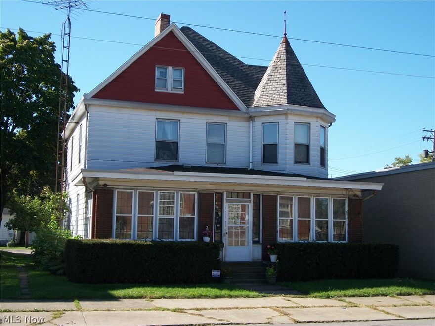 This older home in Sebring is in a good location. Next door to the library and across the street from the main post office.  The enclosed front porch leads to the main entryway into the home and/or to a library/office. the main floor consists of a living room, dining room, kitchen and cabinet storage /bathroom, utility room, and library/office. The second floor consists of bedrooms and a bathroom. There is a stairway leading to a walk-in attic. There is a full basement[not finished], with an outside entrance. The detached garage is still the swing door entrance, and it has a storage space upstairs, the total length of the garage. note: new vinyl siding installed on the garage. There is off-street parking Seller is selling this home in an AS-IS. 






























this