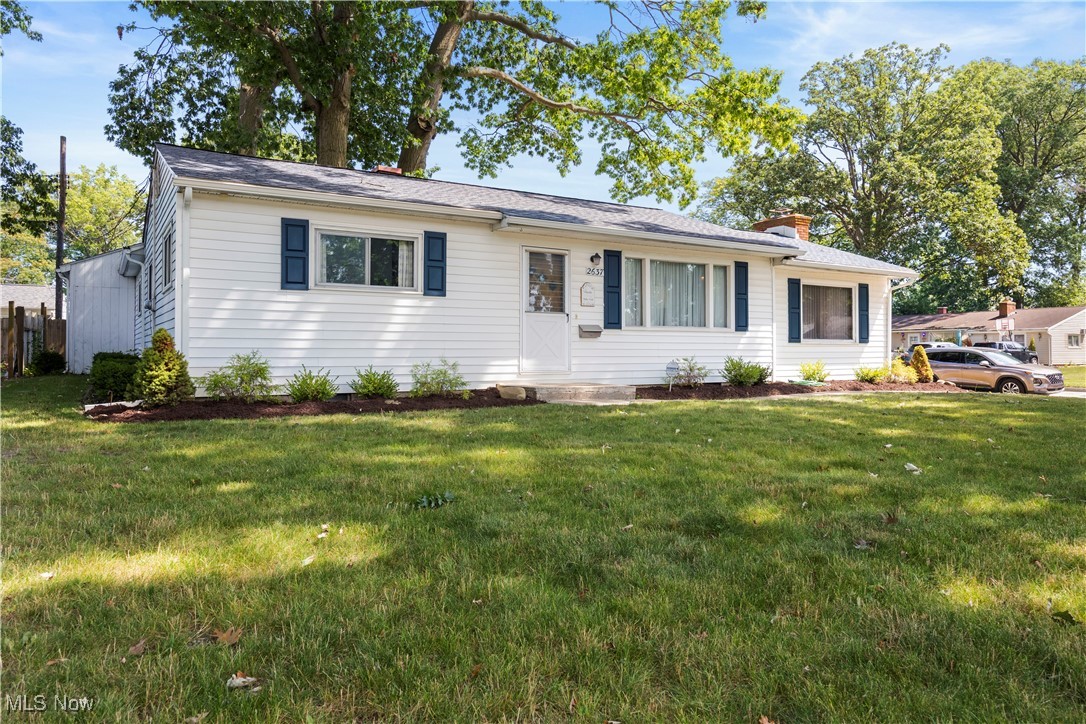 Must see this well maintained 3 bedroom/1 bath ranch home nestled on the corner lot w/great curb appeal. Walk into the inviting living room that opens up to the dining room & kitchen that features Corian Counter tops & Tile Flooring. Enjoy the Vaulted Ceiling Family room featuring a beautiful sandstone fireplace and Bruce hardwood flooring. Don't miss the spacious three bedrooms w/nice sized closet space, roomy full bath w/new bath fitter shower & tile floor. The full basement is ready for your ideas to come to life. Whether you need extra storage for hobbies, work shop or gardening the large garage w/carport will fit right in. Some additional updates include Roof 6 years old, Gutters/ Guard 2 years old, Hot Water Tank 2024. . Make your appointment today.