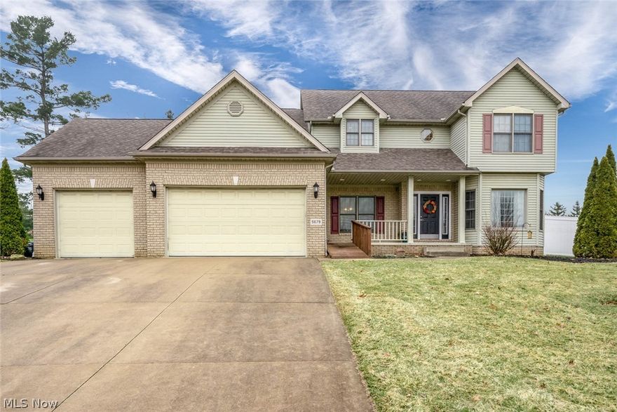 Welcome home to this spacious and charming colonial in desirable Shallow Creek!  Enter through the front center hall, featuring ceramic tile flooring, and make your way back to the large family room, great for entertaining complete with fireplace!  Next make your way through the large eat-in kitchen, featuring ceramic tile flooring, newer stainless steel appliances, oak cabinetry, and plenty of storage with tasteful built-ins.  A formal living room, formal dining room, and anawesome first-floor laundry room complete the first floor.  Head upstairs where you'll find the fantastic master suite, featuring a large bedroom and huge master bathroom.  Three big bedrooms, a storage closet, and a full bathroom complete the rest of the second floor.  Take the part outside where you'll enjoy not only a rear patio, but also a large fenced-in side yard, each with their own separate access from the house!  Not to mention the 3-car attached garage, and recently constructed retaining wall and crushed