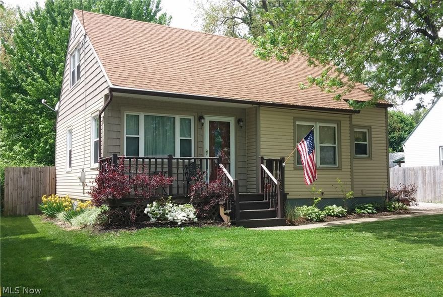 WOW! All dressed up & waiting for you! 3 bdrm, 2 full bath, cape style home. Many updates & move in ready! Enjoy the roomy eat-in kitchen w/ lots of newer cabinets, all newer appliances. Newer front door opens to large entryway that takes you to formal living room w/ bay window. 2 bedrooms located on the 1st floor w/ updated full bath directly in the middle. Second floor features a huge 3rd bedroom, that can be easily split into two spaces - vs- one large space. Lower level features spacious family room w/ carpeting & glass block windows, one year new full bathroom, utility/laundry room w/ washer & dryer, and storage shelving for all your current needs. Sun Room off the back of the home is perfect for entertaining w/ sliders out to the deck that overlooks fish pond water feature and fenced backyard. Perfect for parties, entertaining or your very own priviate oasis. For more WOW factors consider this home has all newer windows, siding, interior doors, front entry door, side entry door,