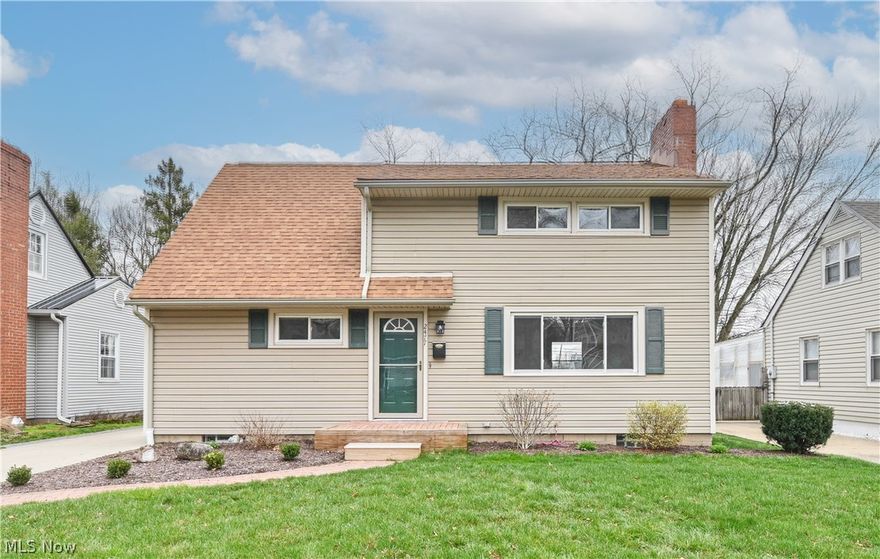 Prepare to be over the moon when you see this stunning 4-bedroom, 2.5-bath home! Located in a sought-after neighborhood between Portage Tr. and Broad Blvd., this gem offers easy access to schools, parks and shopping yet nestled away from traffic, making it an ideal choice for those who are seeking both convenience and comfort. Key Features include updated kitchen and baths,  quartz countertops, all appliances - refrigerator, stove, dishwasher, disposal, washer, dryer, sump pump, whole house fan all included, newer clean concrete driveway, larger than average private fenced in backyard with 18x12 deck, large master bedroom with 2 closets and extra cedar closet, basement rec room with wet bar, wood burning fireplace and more! Fly on over to see it right away!