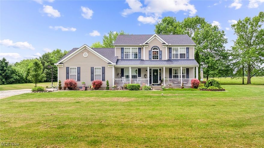Welcome to 9787 German Church Rd. – A Peaceful Retreat with Endless Possibilities
Discover this charming 4-bedroom, 3.5-bath colonial nestled on 3.01 scenic acres in desirable Marlboro Township. Offering a blend of comfort, space, and opportunity, this home is ideal for both everyday living and entertaining.
Step into a welcoming foyer flanked by a dedicated home office and formal living room. The spacious kitchen seamlessly flows into a sunken family room featuring vaulted ceilings with exposed wood beams and a cozy wood-burning fireplace. Just off the kitchen, step outside to the deck—perfect for entertaining—complete with a hot tub (new in 2023) and an above-ground pool with a new propane heater installed in 2024. NEW ROOF in 2022.  NEW FURNACE and A/C in 2024.
Upstairs, you'll find four generously sized bedrooms, including a spacious primary suite with a private bath offering dual sinks, a garden tub, a walk-in shower, and a water closet. The shared full bathroom on the second floor was tastefully renovated in 2022.
The lower level adds even more potential with a full bathroom and two additional rooms that can serve as bedrooms, offices, or hobby spaces—currently about 75% completed and ready for your finishing touch. A second laundry room has been started and awaits completion by the next homeowner.