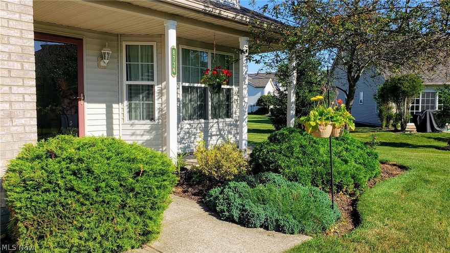 Easy one-floor living at this spacious, lovingly cared-for, one-owner home with lofted ceilings and plenty of windows brightening the space with natural light. A welcoming living room with marble gas fireplace has adjacent dining area -- Sprawling, eat-in kitchen has loads of cabinets and counter space and sliding doors onto a stamped-concrete patio. There is an additional den/office off the kitchen. Hallway leads to roomy utility area with sink and mechanicals, full bath, and the master-suite and an additional large bedroom. Master includes an en suite with soaker tub, shower, plenty of counter space and storage; a large walk-in closet plus extra closet. The association takes care of your landscaping, snow removal and trash pickup which means… low-maintenance;  Optional membership available to private rec center with pool, tennis, club house and exercise equipment, just around the corner.