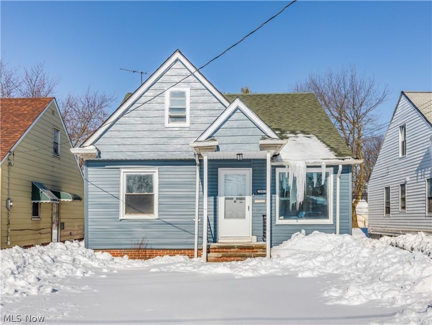 The renovated 3-bedroom Cape Cod in Warrensville Heights is simply gorgeous and waiting for new owners to call it home. Step inside the front door to the cosy living room, with plenty of space and built-in shelving detail, and you'll instantly feel at ease. New, easy-to-maintain flooring will carry you from here to the eat-in kitchen, where stylish countertops are sure to please. With plenty of storage and new appliances, it's sure to delight whether gourmet or grab-and-go is more your style. On the main floor, you'll also find 2 bedrooms with ceiling fans for year-round and a full bathroom. Upstairs, the generously-sized master has a newly added ensuite bathroom for complete comfort on busy mornings. The partially finished basement offers additional living space, whether you use it as an office or a rec room. New windows and storm doors have been installed throughout the home, and a new water heater was installed in February 2022. Additionally, a new one-car garage is currently under
