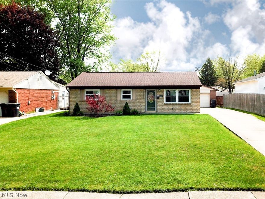 FEEL LIKE YOU ARE ACTUALLY INSIDE THIS HOME! WALK THROUGH THE 3D VIRTUAL TOUR OF THIS PROPERTY BY CLICKING THE LINK! Move right to this three-bedroom ranch located in Austintown, Ohio. All first-floor living has a living room, eat-in kitchen, three bedrooms, and a newly updated spa-like bathroom. The exterior is like having your own oasis with your covered porch off the back with a fire pit area, 1-year-old above-ground heated pool, 2.5 car garage, a huge two-story shed with side storage, and additional back yard on the other side of your privacy fence. Updates to include roof, flooring in the entire home, windows, furnace, central air, ceiling fans/light fixtures, hot water tank, electric service,  bathroom, all appliances are within 2 yrs old and all stay.