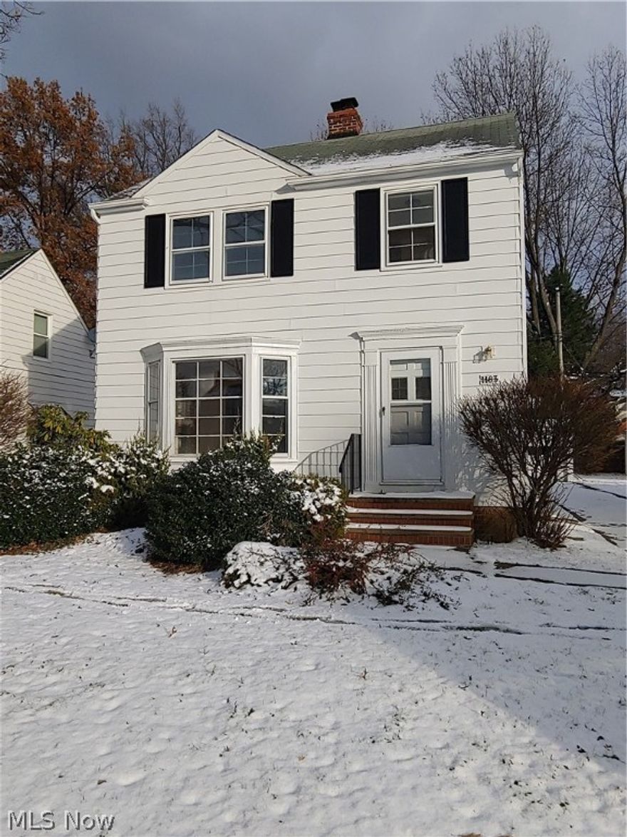 1183 Argonne Road, South Euclid, OH 44121 -- Lovely 3 bedroom 1.5 bathroom colonial style single family home that offers finished basement, detached garage and central air! 

$950/month rent & $950/deposit
$20 application fee per adult, no evictions please; we run eviction check!
NO PETS / NO SMOKING

3 bedroom single family that has full living room and dining room with hardwood floors, small eat in kitchen that offers stove & fridge for tenant. All 3 bedrooms and full bathroom are located on the 2nd floor.  Bathroom has tub/shower combo, vanity, and additional linen storage space.  Lovely 1st floor family room located off the back of the home, overlooking the yard. Hardwood floors throughout, and carpeting on the side landing, stairs and rec room of the basement. Washer/dryer hook ups in the laundry room, as well as additional storage space for the tenant.

Detached garage and carport for tenant's vehicles/parking. Tenant pays all utilities including water, sewer, gas and ele