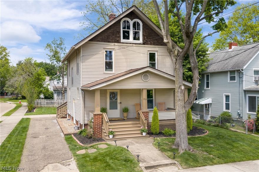 Some houses are well located, some are well kept and move-in ready - this one is both. From the moment you walk in, it’s clear this home has been cared for in a way that’s rare to find at this price point.
The main level impresses right away with 8’9” ceilings that give the living and dining rooms a spacious, airy feel, with the large double pane vinyl windows flooding the space with natural light throughout the day. The layout flows naturally from room to room, and the LVP flooring throughout the living and dining rooms ties it all together with a clean, consistent look.
Upstairs you’ll find four comfortable bedrooms, each with good natural light and ceiling fans, along with a full bathroom. And don’t overlook the attic! With over 250 sq ft of usable space, a standing height of 7 feet at the peak, and a charming set of arched windows, it’s the kind of storage space most people can only dream about.
The basement is dry, clean, and spacious, making it perfect for storage and also includes a full bathroom - a bonus you’ll definitely appreciate.
Outside, the covered front porch is the kind you’d put rocking chairs on and never want to leave! The corner lot gives the home a wide-open feel and out back you’ll find a deck, fire pit, and a tidy yard with fresh landscaping. A detached garage and additional off-street parking along McKinley Ave make parking a non-issue.
Recent updates include a new furnace (2025), hot water tank (2025), A/C (2020), and freshly painted garage, porches, and exterior window trim (2025).
Situated just off Main Street in one of North Canton’s most walkable neighborhoods, you’re steps away from everything the area has to offer - close enough to be convenient, far enough to keep things quiet.
If you’ve been searching for the right home in the right location, do yourself a favor and see this one in person. Call or text today to schedule your private showing.