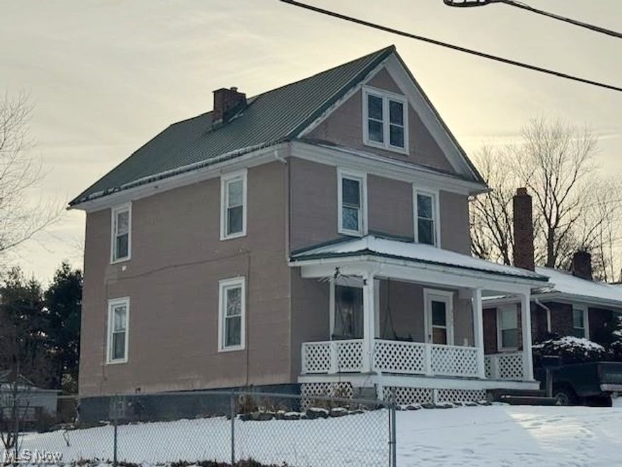 Price right for this 2 bedroom two-story.  Newer metal roof, Large living room, dining room and eat-in kitchen.  Detached garage.  Owner is moving out of the area and has priced it to sell.