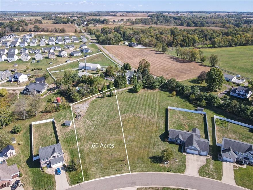 The perfect lot to build your dream home is here! Located on a cul-de-sac street in the established Wicker Creek community of Plain Township, sits this .6 acre prime piece of land ready for your builder to bring your home dreams to reality. This lot is one of 2 left in this section of the community. It was purchased by the current owners in 2007 during the first phase of this community’s development and has been maintained ever since. Amenities include, but are not limited to: city water/sewer, gas/electric availability, quiet neighborhood, Plain Local Schools. Current residence also enjoy the convenience of living within close proximity to local parks, farms, North Canton’s downtown shopping and entertainment, highway access for easy commuting, and just a 15 minute drive to Belden Village and The Strip. If you’ve been searching for the right neighborhood to build in, this could be your opportunity!