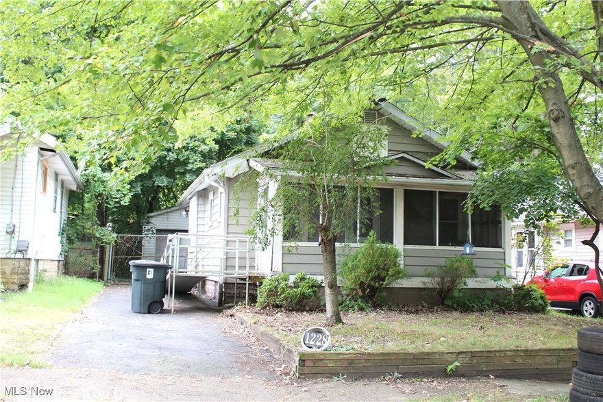 This 2-bedroom, 1-bathroom home offers 720 square feet of possibilities waiting to be unlocked by the right buyer. Perfect for investors or first-time homeowners ready to roll up their sleeves, this property presents an excellent opportunity to build equity through thoughtful renovations.

The home features convenient accessibility with a ramp already in place, making it welcoming for all residents. With some creative vision and elbow grease, this diamond in the rough could become a profitable rental property or your own cozy sanctuary. The compact layout maximizes every square foot, providing efficient living spaces that are both functional and comfortable.

Located in a convenient Akron neighborhood, you'll find yourself just minutes from essential amenities. Dave's Market Middlebury sits nearby for all your grocery needs, while Pioneer Shelter at Goodyear Heights Metro Park offers outdoor recreation and green space for relaxation. Public transportation access makes commuting throughout the area simple and convenient.

This property embodies the philosophy that homeownership beats renting every time. Whether you're an experienced investor looking to expand your portfolio or someone seeking an affordable entry point into the housing market, this home delivers value and potential in equal measure. The bones are solid, the location is practical, and the investment opportunity is real.

Smart buyers will recognize this as more than just a fixer-upper ? it's a chance to create something special while building long-term wealth. Don't let this opportunity pass by.