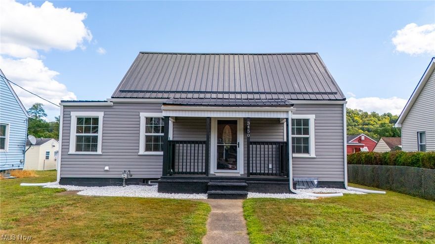 Welcome to 3450 Elk Ave in Shadyside, Ohio—where everything is new, new new! This is a beautifully remodeled 3-bedroom, 2-bathroom home that blends modern convenience with fresh, stylish charm. Every detail has been thoughtfully updated so you can move right in and enjoy! The kitchen has endless updates to make cooking up meals a dream. Here, you'll find new tile flooring, cabinetry, quartz countertops, and a charming backsplash, all to compliment your brand-new appliances. Continuing on the main floor, you'll also find up to 2 bedrooms and an addition featuring a main floor laundry room which is conveniently located right next to the sparkling new full bath, equipped with all new vanity, toilet and beautifully tiled tub. The upstairs has been freshened up into a third bedroom with a cozy loft space—perfect for work, play, or relaxation. The lower level offers even more to love with a partially finished rec room, bonus room, a second full bathroom, and storage space. There has also been many mechanical updates including a new furnace, A/C, water tank, updated wiring, outside electrical service, and PEX plumbing. Outside, you’ll love the curb appeal and peace of mind with new siding and insulation board, roof, gutters, window trim, exterior paint, gas line, plus a gorgeous 30x10 newly built wooden deck—ideal for that morning coffee or quiet evenings. Say goodbye to street parking because you now have a garage with a new matching roof and paint, new garage door, and garage door opener! This home has truly been transformed from top to bottom—modern, clean, and ready for you to call home!