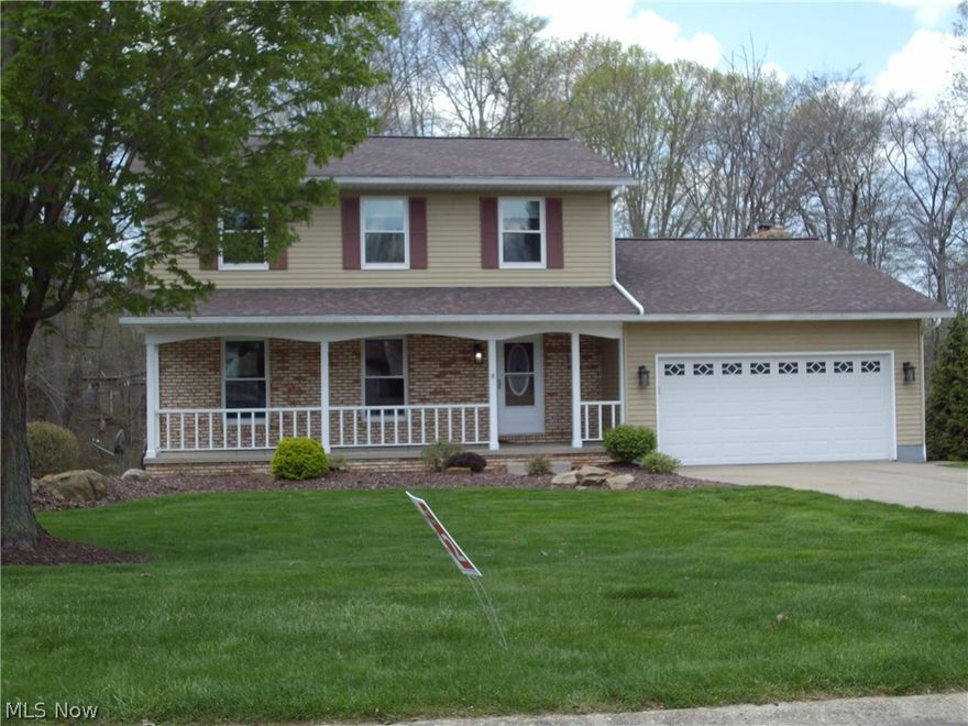 The Seller states "they had great neighbors". This is a well kept updated Colonial with 3 large bedrooms double closets, Master has walk-in closet and Master Bath, home offers an additional full bath on 2nd floor and all doors are White Six Panel. The Main level offers a open Family room with a wood burning fireplace, Slider door to fantastic deck over looking the lush green yard that ends at a small babbling stream and the wooded area on this property. There is a new charming shed on the property for garden tools or play house.  The home offers an Eat-In kitchen,  Wood Oak Cabinets, pantry, granite counter tops, hardwood floor, range, refrigerator and dishwasher, and a Formal dining room and Living room .  The lower level is a Walk-Out beautifully finished for your enjoyment and opens out to the patio area and offers a great shower bath and laundry area, and there is plenty of storage in the Utility room .  The home has been totally remodeled the past 6 years, windows, flooring, exter