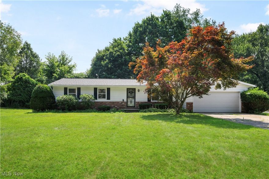 Welcome to this beautifully updated 3-bedroom, 2-full bath Ranch located in the desirable Copley-Fairlawn School District in Akron, Ohio! Nestled on a spacious lot at the end of a private dead-end street with a cul-de-sac, this home offers exceptional curb appeal and the perfect blend of privacy and convenience. Step inside to an inviting open-concept floor plan featuring fresh paint and new flooring throughout. The heart of the home is the fully updated kitchen, complete with quartz countertops, soft-close cabinetry, stainless steel appliances, and modern finishes that make it a dream for both cooking and entertaining. The owner’s suite is a true retreat, offering a private, remodeled full bath and ample closet space. Two additional bedrooms share a second beautifully updated full bathroom, providing comfort and functionality for the whole family. Enjoy cozy evenings by the floor-to-ceiling brick fireplace in the second living area. The finished basement offers additional living space with endless possibilities—media room, game room, or home office. Step outside to a back patio perfect for outdoor dining and entertaining, overlooking the generous yard ideal for pets, play, or gardening. The home also features a new roof (2024), hot water tank (2019), and an attached 2-car garage. Conveniently located near shopping, dining, highway access, and area recreation, this move-in-ready gem offers the best of suburban living with modern updates throughout. Don’t miss your chance to call this one home! Some Photos have been Virtually Staged for Imaginative assistance.