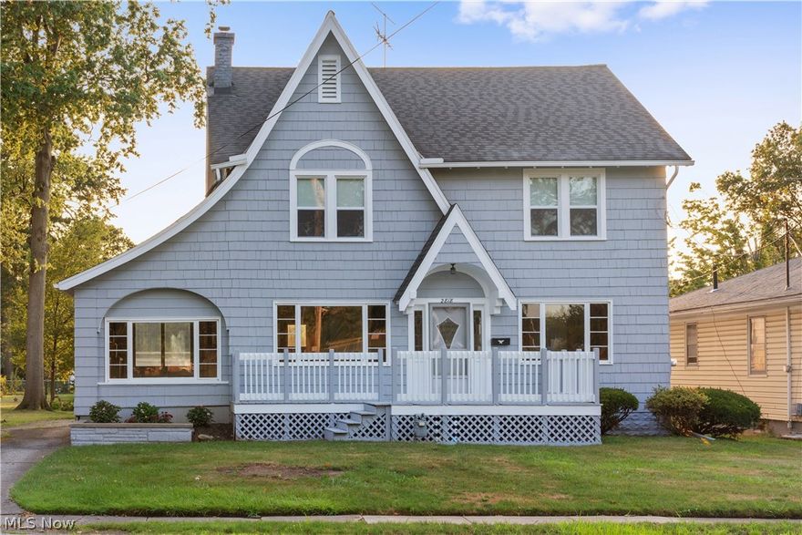 Unbelievable space and nothing but old world charm graces this 4 bedroom 2.5 bath, 2,564 square foot Colonial facing Central Park.  Nicely renovated home with beautiful hard wood floors throughout the main living area.  New carpet and freshly painted inside and outside.   Lots of space in main level with living room featuring fireplace and large windows gathering all the natural light.  There is a small family room and office space that also has a fireplace.  The formal dining room is large and features built in cabinets.  Upstairs we have 4 large bedrooms with 2 full bathroom with the  Master bedroom boosting ample closet space with on-suite bathroom.  There is a large very nice walk up attic area that can be finished for an additional room or it can be used for storage.  Lower level does have a bar area and has additional space and rooms for more storage.   The outside has a large patio area or additional parking space with a detached large 2-car garage with walk up storage on the up