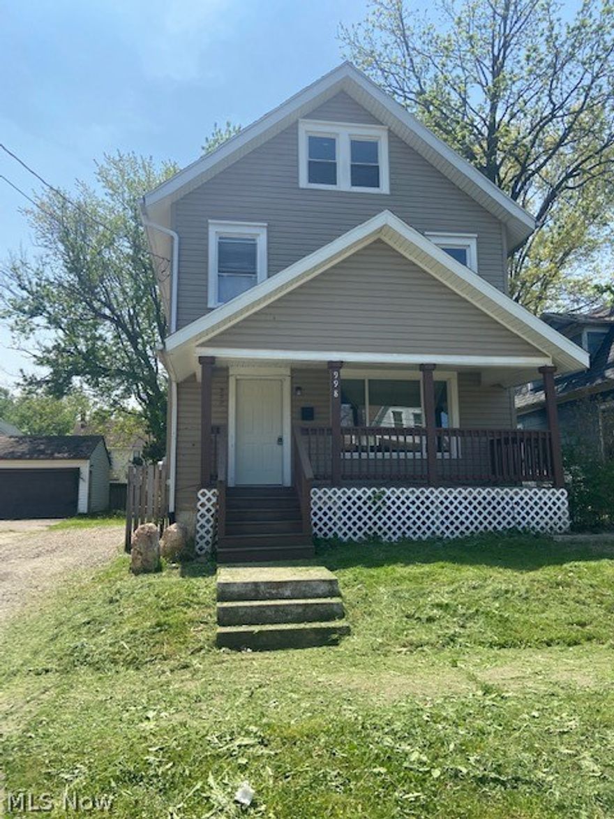 Attention Investors! Homebuyers! This house is currently vacant and the prior rental income was $650 monthly but could possibly be higher. An Exterior drain ditch was recently done around some of the perimeter of the house and the basement floor was coated. It was wet before this but has not been wet since the repairs were done. The 4th bedroom is in the attic. The windows, siding and roof were replaced sometime prior to owner's purchase . The bathroom floors were replaced prior to 2018 and look great with the vintage bathtub.