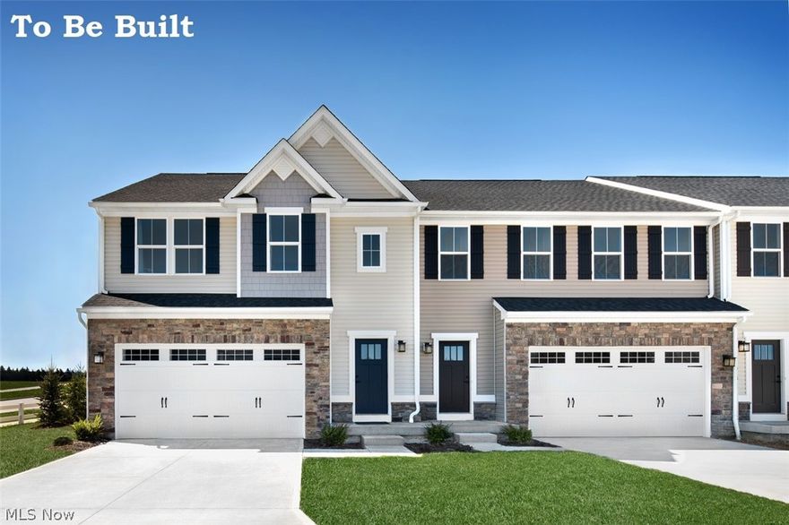Brand new Townhomes minutes away from shopping and dining with lawn care and snow removal included! 3 bedrooms, 3 baths, and the Laundry room conveniently just steps from the Owner's Suite. To Be Built. Photos for representation only.
