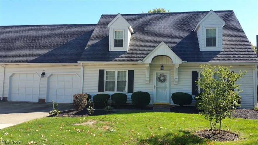 Well maintained cape cod with sought after first floor master and bath. Two large bedrooms and full bath up. Large 24x22 unfinished bonus room  over garage could be additional bdrm or upstairs family room. Extra large mud room with an additional 132 sq. ft. of storage. Nice patio with a deck.  All appliances stay.