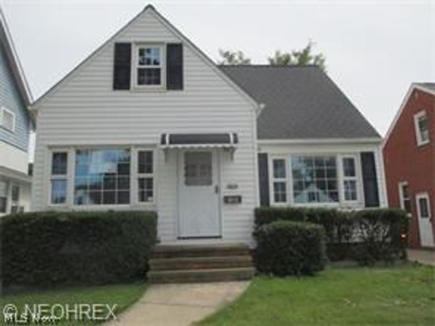 Spacious four bedroom vinyl sided cape cod located in the heart of Parma. Features younger vinyl siding, roof and replacement windows. Eat-in kitchen. Full basement with glass block windows. Central Air conditioning. Large two car garage plus a shed. This could be a great home with some painting, carpeting and elbow grease. Great location, near schools, parks, shopping, entertainment, highways and the airport. Call today for your private viewing!