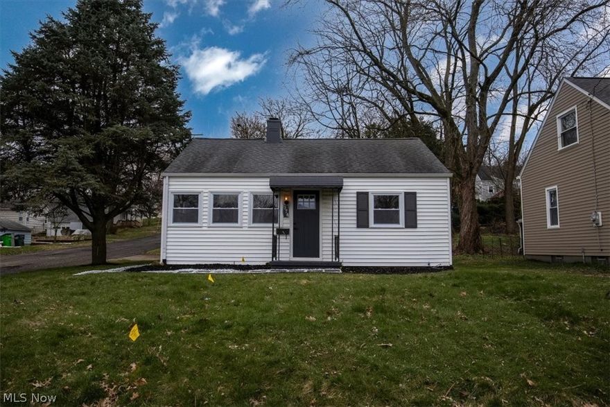 Beautifully renovated 3 bed 2 full bath 2 car attached garage ranch home with 1st floor laundry in Barberton! Gorgeous complete kitchen remodel with new soft close cabinets (2024), new granite countertops (2024), new backsplash (2024) and new stainless steel appliances (2024)! This home boast 2 completely remodeled full bathrooms, All new windows (2024), updated plumbing (2024), new A/C unit (2024), new paint (2024) and new Luxury vinyl plank flooring (2024) in the living areas and carpet in the bedrooms (2024). Schedule an appointment now! This one wont last!