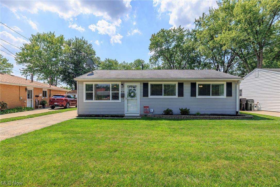 Tucked away on the north side of Elyria on a cul-de-sac street and close to LCCC, shopping, dining, UH Elyria, and Lorain County Metroparks is this perfect move-in ready home! Walking in you'll enter into the large living area with plenty of natural light that is open to the updated eat-in kitchen! The kitchen boast of new backsplash, newer cabinets, a large island, and granite countertops. Off of the kitchen is the utility/ laundry area. Off of the living room is 3 generous sized bedrooms and the remodeled full bath. Updates galore in this home- including furnace, air conditioner, new concrete patio, kitchen, full bath, front door, landscaping, flooring and paint throughout! Included with the sale is the kitchen appliances.