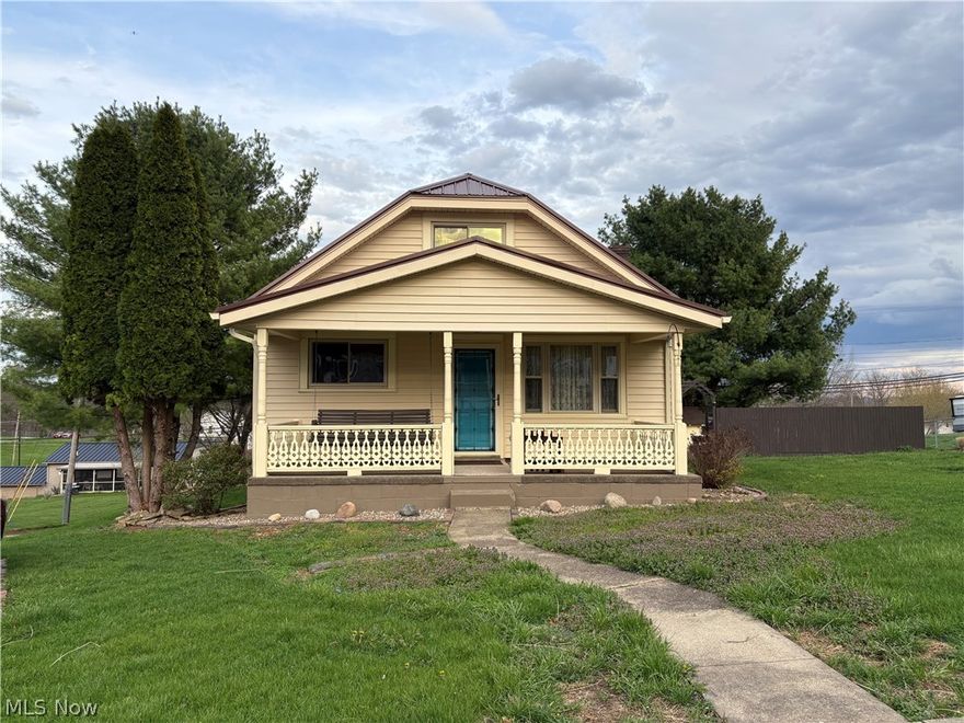 All of the work is done! NEW Metal Roof, NEW Furnace, NEW AC, NEW Carpet in living room, bedrooms and stairway, NEW hot water heater, NEW gutters, NEW bath surround system, NEW flooring in bathroom, NEW paint throughout. Additionally, the kitchen carpet and all air ducts throughout the home have been professionally cleaned. The value of this move-in ready home is evident from the moment you arrive. The front porch is welcoming with a full size swing and stain glass features on the entry door. The cozy living room leads to the full kitchen and main level master bedroom and bathroom. The entire 1.5 story serves as a second bedroom. This home also features laundry on the main level, although laundry could be moved to the basement if the new buyer desires a switch. Featuring a full basement for additional storage with egress access to the exterior from the basement. MINUTES to Seneca Lake or Interstate 77. Call to schedule a viewing today!