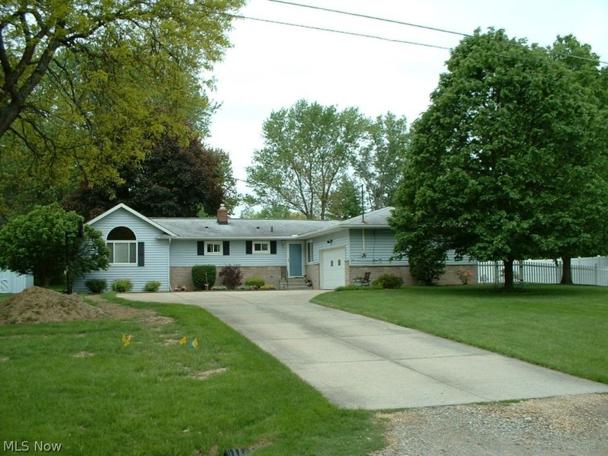 Welcoming updated Ranch nestled on a quiet street on the north side of Hinckley closse to Rt. 303 for an easy access to highways, shopping and golf courses.  Home is sitting on .75 acres with a large treed, fenced in yard.  An open floor plan with new carpeting, newly remodeled kitchen with custom cabinets, dining room, foyer, a large master suite addition with tray ceiling and two large walk-in closets and bath, two large additional bedrooms share a full updated bath, finished basement with a very large "family" room for entertaining, a large "game" room, laundry, sewing rooms and work shop area.  Attached two car garage and city water!