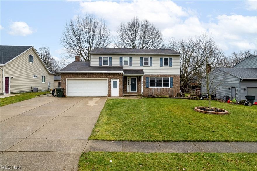 Sound Investment on this large home in Wadsworth ~ Priced Right to allow someone to come in and update this home to a modern touch! The floor plan and size is just perfect for any family to call this HOME! The oversized owners suite includes a walk-in closet, an additional closet with attic access, spacious full bathroom with a large linen closet! The 2nd floor includes the other 3 good size bedrooms plus a large full bathroom!  The main floor includes a formal living room, french doors enclose the formal dining room which would also make a great home office.  You will appreciate the Family Room and Eat-In Kitchen that are open to each other which is great for entertaining. A woodburning fireplace in the family room has been used to heat the majority of the house making your gas bill very low.  The basement includes a workshop area and has been partially waterproofed!   A fenced in yard with shed and patio is a benefit for those with animals and children or if you just love privacy!  Furnace was new in 2018!   This home is ready for your love and modern touches!