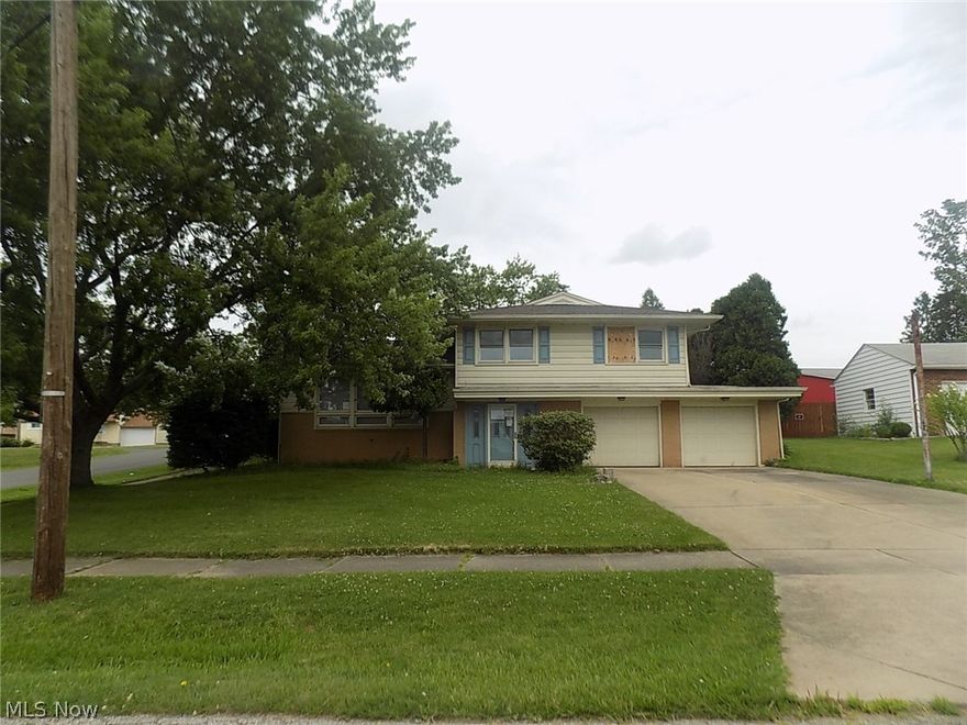 Split level home with 3 bedrooms and 2 full baths. 2 car attached garage. Property sold as is. No guarantees. No warranties. Must be pre-approved or show proof of funds. Property was built prior to 1978 and lead based paint may potentially exist.