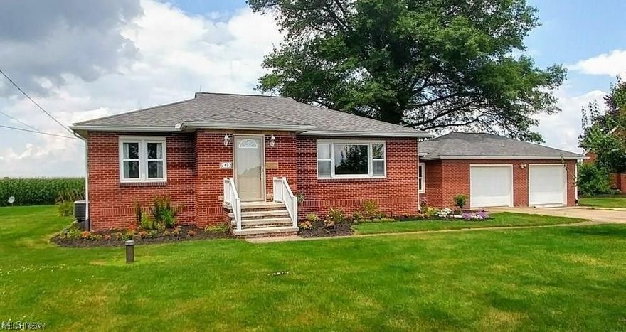 This is a nice brick ranch in the heart of Bobcat country with three bedroom and two full bathrooms in this property. It is something for you to stop and take a closer look. There have been updates since the owner purchased this home. It has a great finished room in the basement. The house has a nice attached, enclosed breezeway between the house and the garage. The back yard of this property has a nice walkway and seating area for you to have privacy that also includes nice vinyl fencing along the property line on each side of the yard. You can literally sit back and watch the 'corn pop up in rows' in the country ranch that will certainly be ready for its new owners to move in and enjoy this home. Is it you? Lets Welcome YOU Home to this Easton Road property!