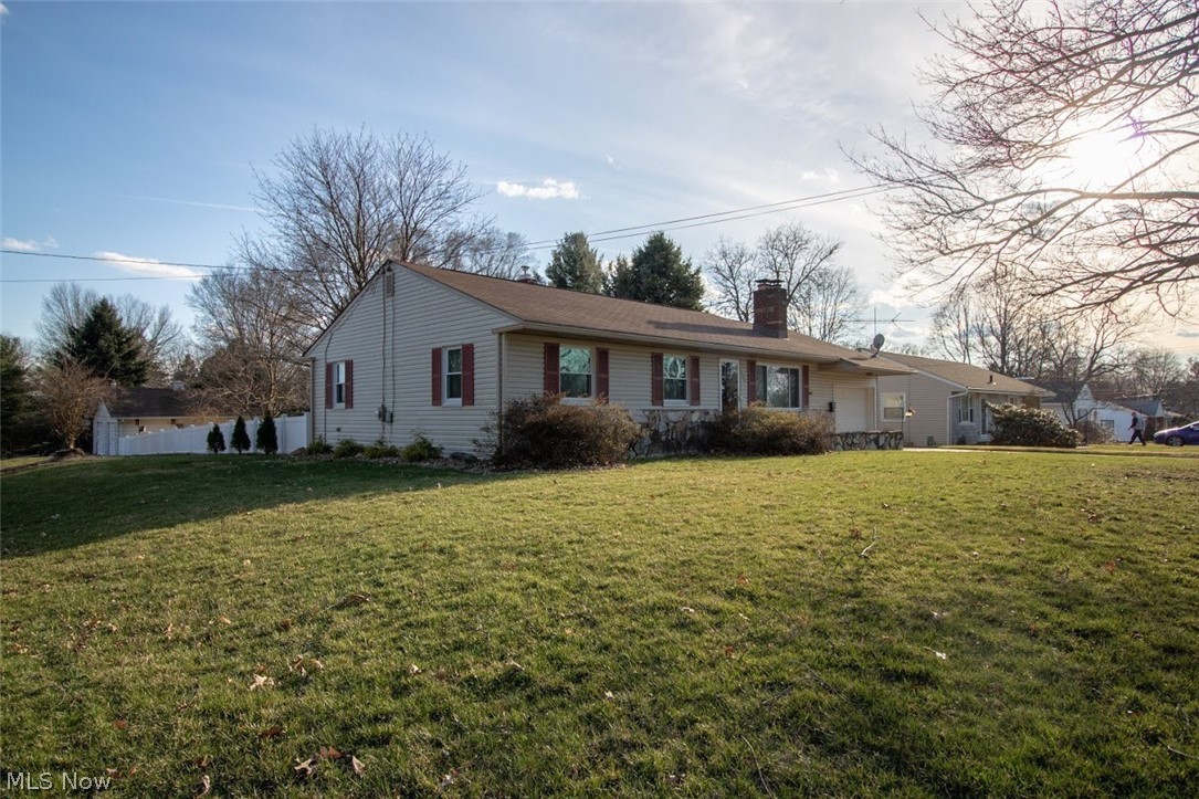 Very nice style ranch home with partially finished basement. This home has two garages so there is plenty of room for storage. One garage is attached and the other is detached. Newly remodeled kitchen with new counter tops and new oven. All appliances are staying with the home. This house is an estate so the trustee will be having a tag sale once in a contract. Completely fenced in backyard with access to the second garage. This home has two fireplaces and has plenty of room for entertaining. This home is being sold AS IS.