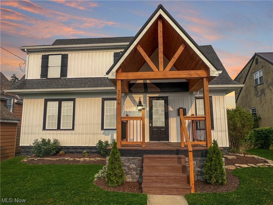 Prepare to be captivated by this remodeled 3 bedrooms home! Upon arrival, you'll be greeted by a front porch that perfectly sets the tone, with a beautiful fluted exterior that hints at the charm that lies within. This home's floor plan is filled with its mini modern sought-after features, creating a home that effortlessly blends timeless elegance with contemporary style. Fully equipped kitchen, elevated with stainless steel appliances, bonus room, & a large inviting living room completes the main floor! The immaculately presented bathrooms exudes sophistication – boasting elegant fittings and fixtures! There's also an unfinished basement & 2 car detached garage!  This home is move in ready!