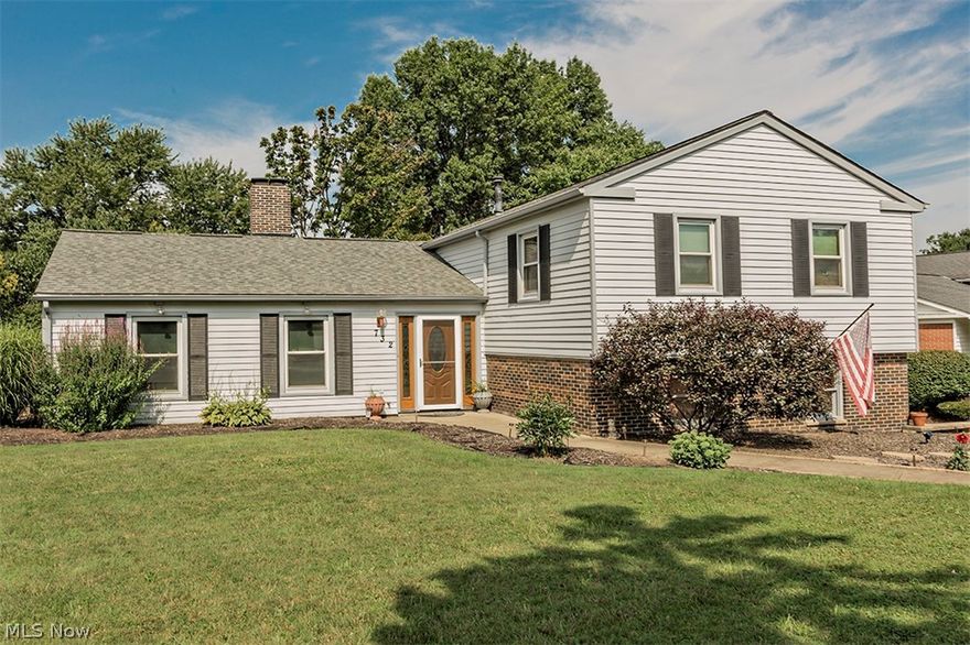 Incredible home in desirable Four Seasons in lovely Aurora.  This is not only a beautiful home, but it is wonderfully landscaped and has an extremely large fenced-in back yard.  There are three distinct living areas -- a large (20x15) living room with wood-burning fireplace on the main floor, a wonderful family room (16x15) in the lower level with a wet bar and walk out doors leading to patio, and a 16x14 4-season room with ceiling fan on the main floor.   This home has brand new carpeting (9-20) in entire second floor and on steps leading to the 2nd floor, and so many additional updates -- roof with winter guard (2017), Rhino-Shield siding with ceramic coating (2018), furnace/air conditioning (2017), all vinyl sunroom (2014), kitchen updated (2018) with all new cabinetry, quartz countertops, all soft-close drawers and waterproof vinyl plank hardwood, new mahogany oak front door (2017), water heater (2020).  The refrigerator, stove, microwave and dishwasher stay. There is a recreationa